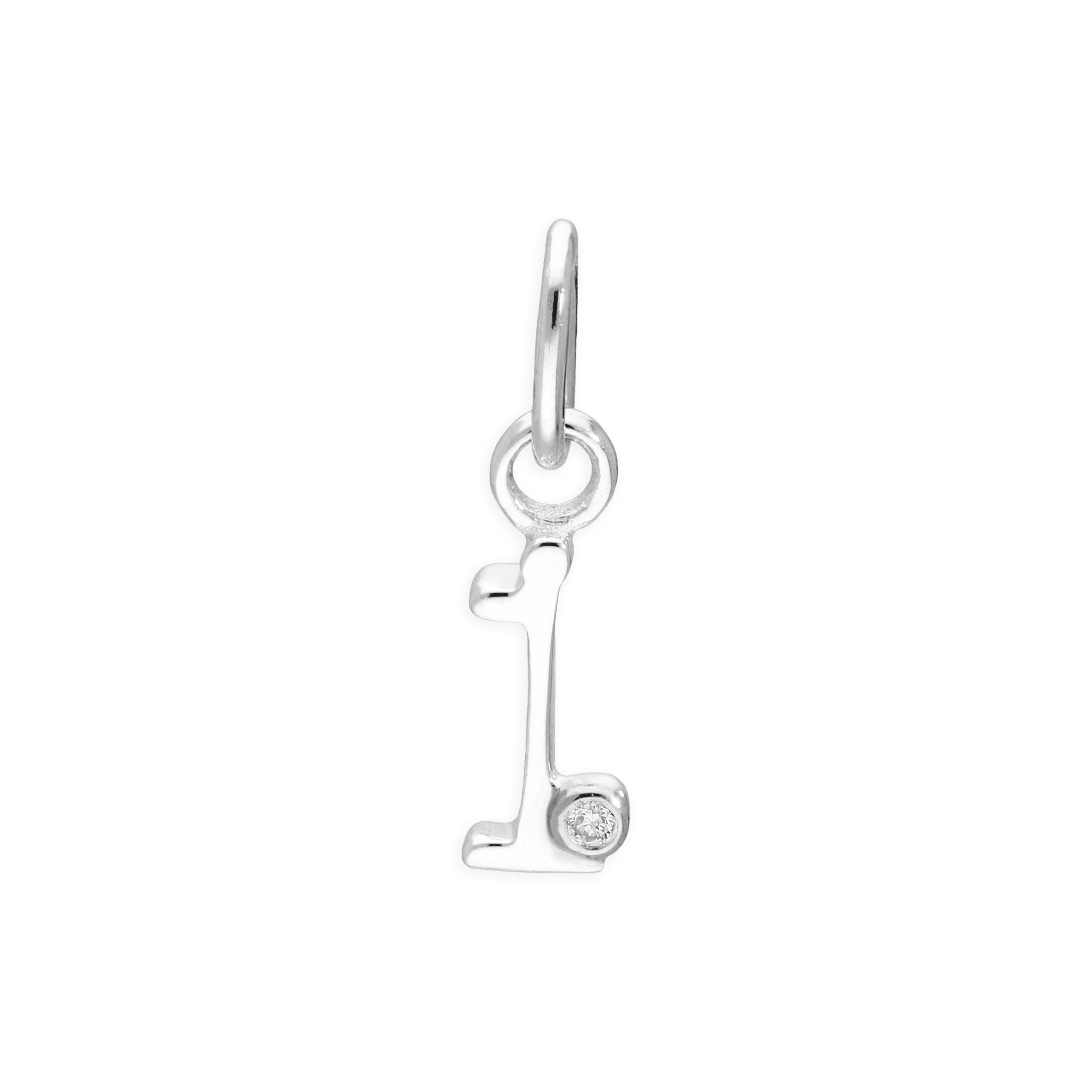 Anhänger mit Buchstaben aus Sterlingsilber und 0,4 Karat Diamanten A–Z