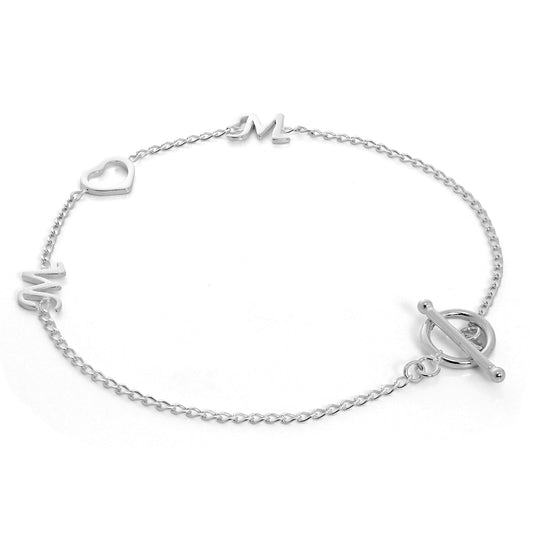 Sterlingsilber “Mum“ (Mama) Herz Armband