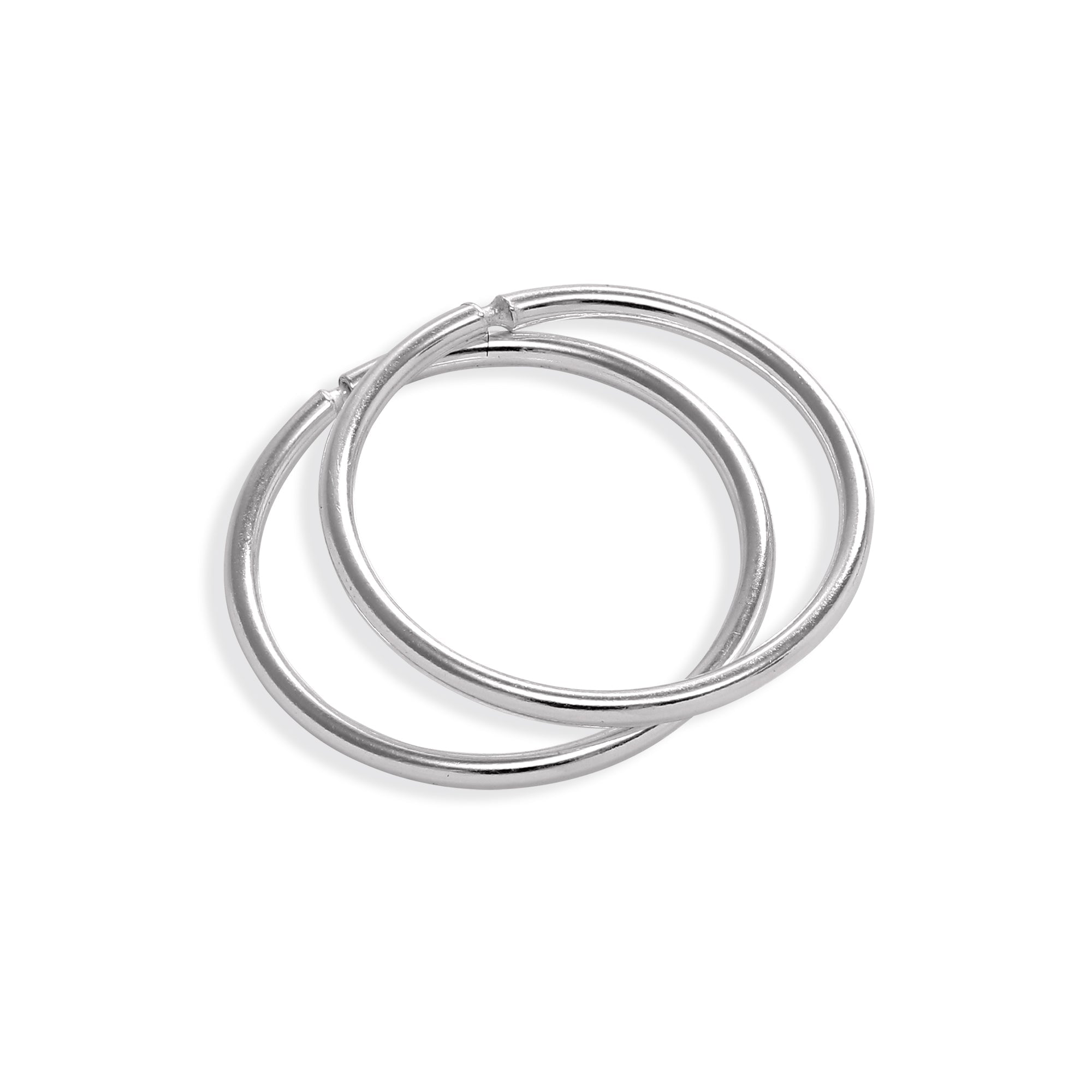 Leichte Ohrringe aus Sterlingsilber 8 mm - 22 mm