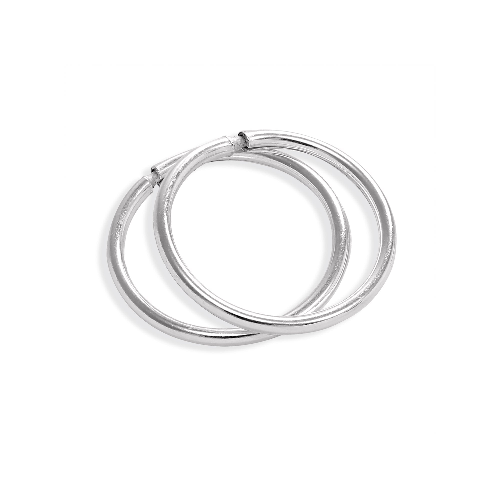 Leichte Ohrringe aus Sterlingsilber 8 mm - 22 mm