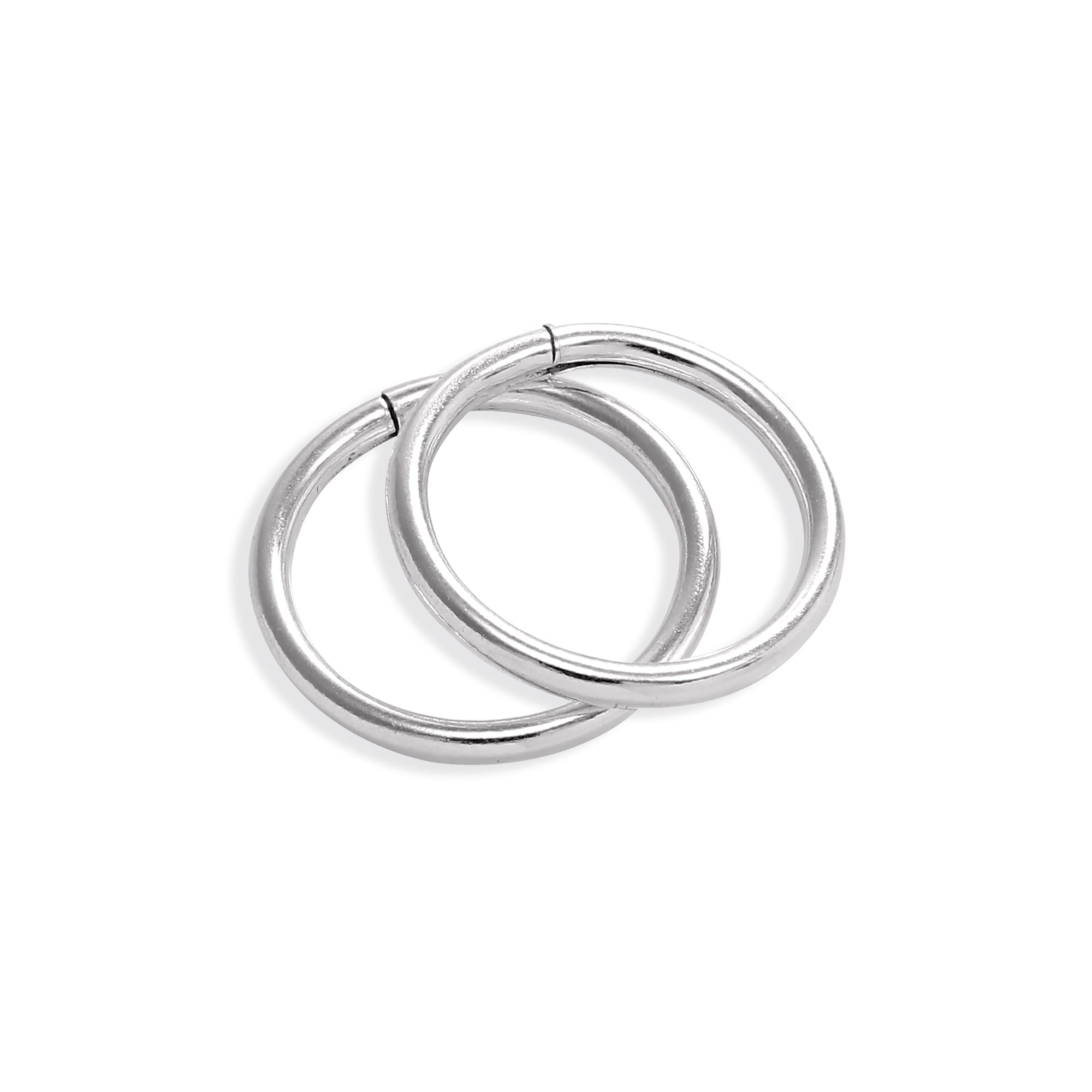 Leichte Ohrringe aus Sterlingsilber 8 mm - 22 mm