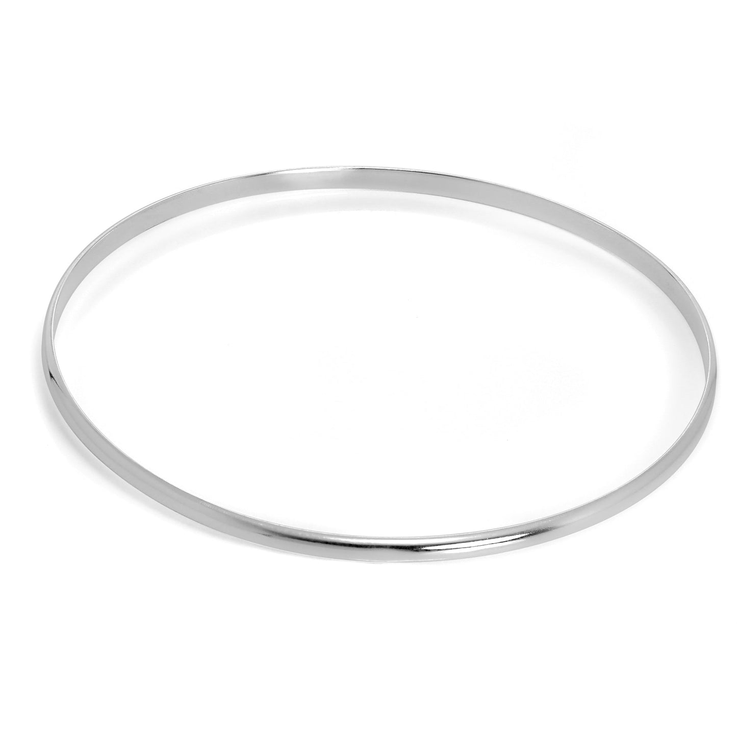 Einfach Sterlingsilber 3mm Armreif