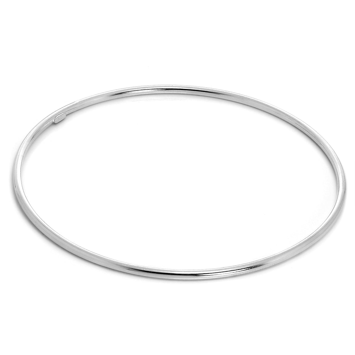 Leicht Sterlingsilber 2 mm Stapel Armreif