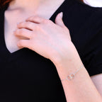 Fein Sterlingsilber Unendlichkeitsschleife Belcherkette Armband