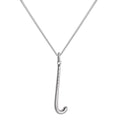 Halskette mit Anhänger aus Sterlingsilber in Form eines Hockeyschlägers, 40–56 cm