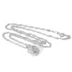 Sterlingsilber Knoten Halskette an 45,5 cm Singapur Kette