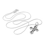 Sterlingsilber Gothic Kreuz Anhänger Halskette 16 - 22 Zoll