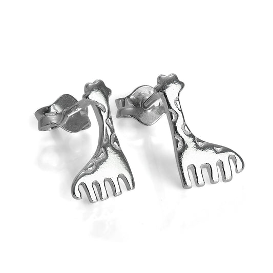 Sterlingsilber Giraffe Ohrstecker