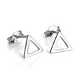 Sterlingsilber Offen Dreieck Ohrstecker