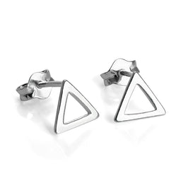 Sterlingsilber Offen Dreieck Ohrstecker