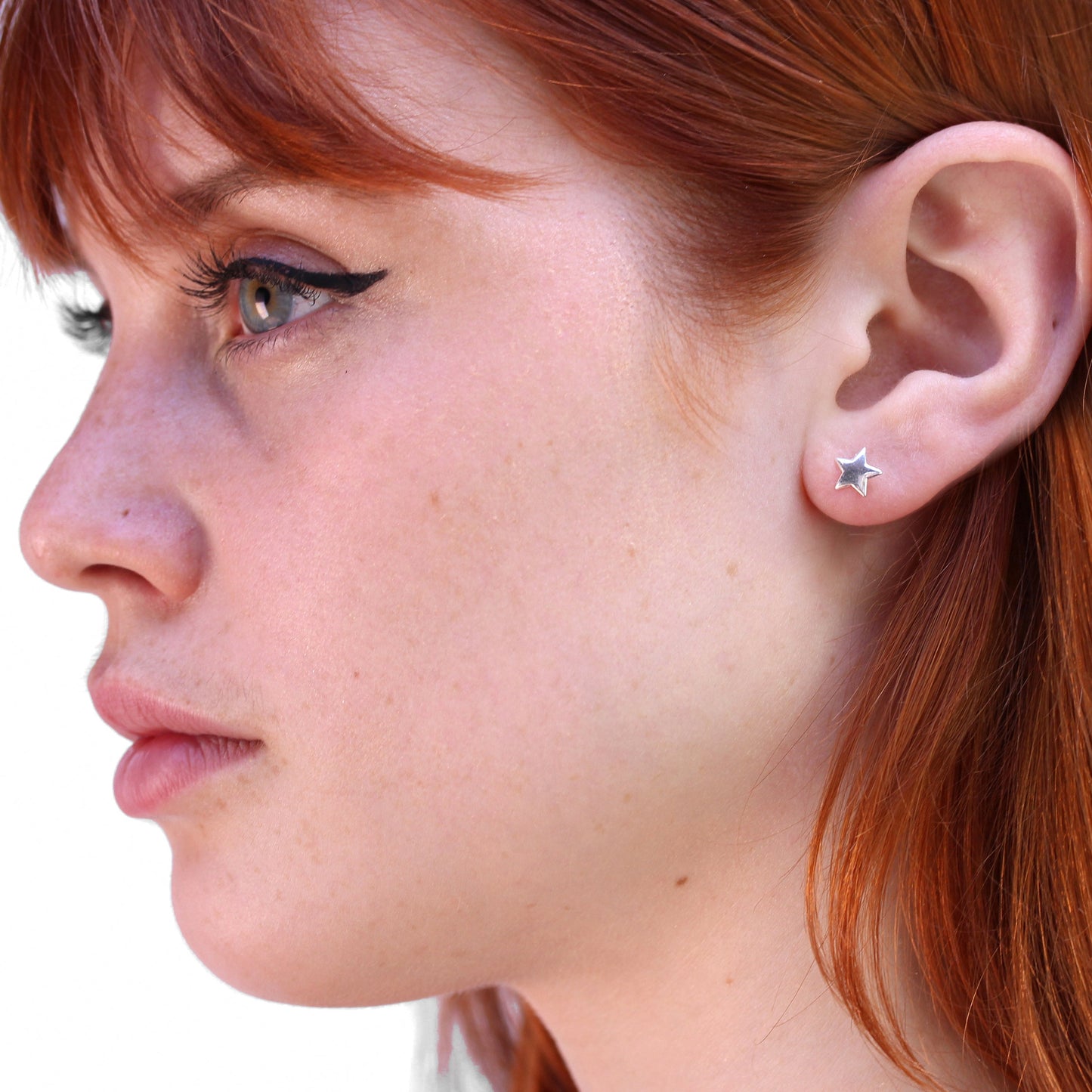 Sterlingsilber Stern Ohrstecker