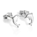 Winzig Sterlingsilber Delfin Ohrstecker