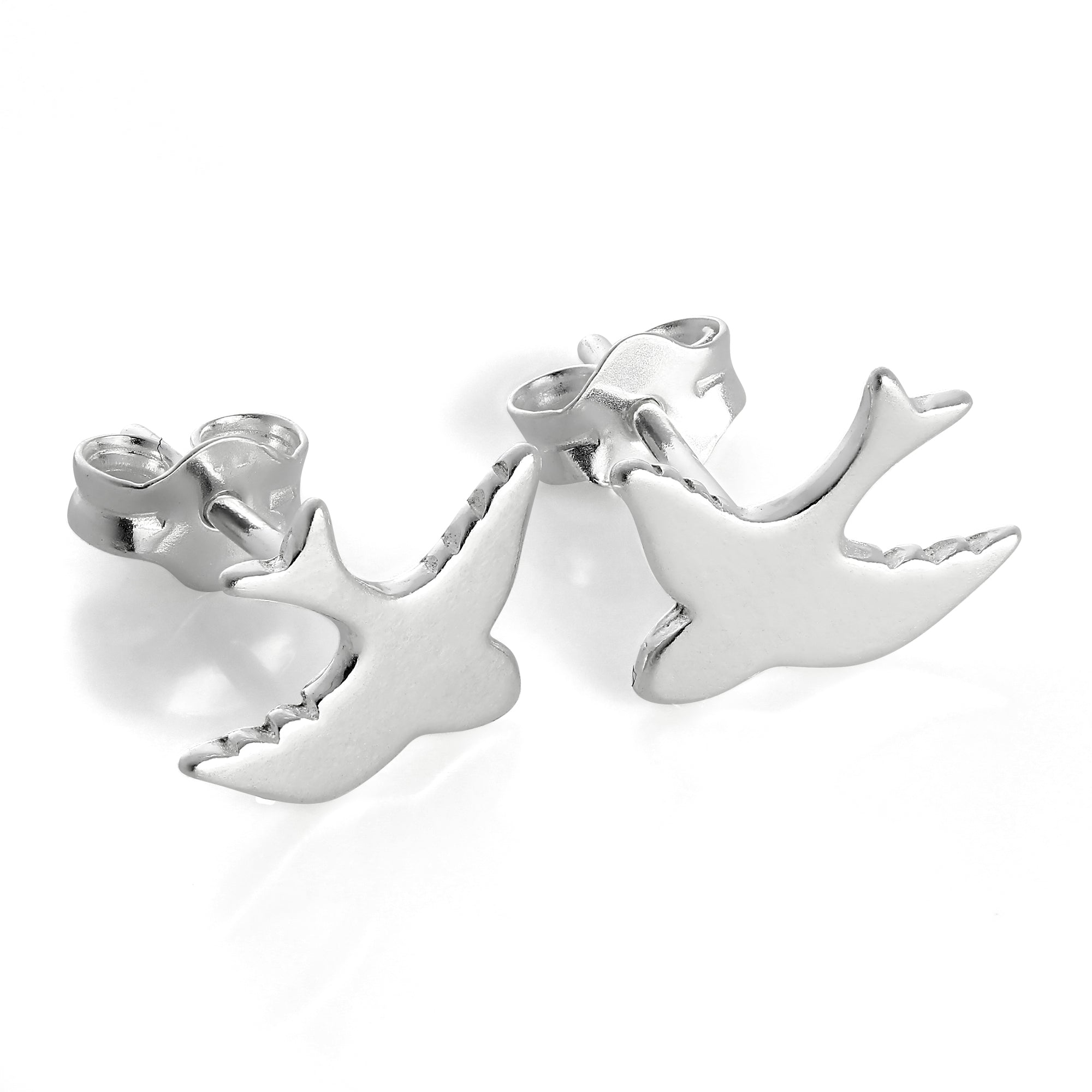 Sterlingsilber Mauersegler Ohrstecker