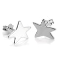 Stern-Ohrstecker aus Sterlingsilber