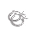 Sterlingsilber 2 mm Röhrenohrringe 12 mm - 80 mm