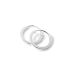 Sterlingsilber 1 mm Quadratische Ohrringe 10 mm - 40 mm