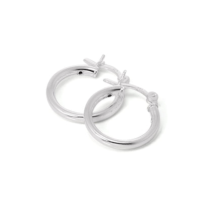 Sterling Silber 2mm Ohrringe mit Schlitz 12mm - 70mm