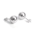 Sterlingsilber Kugelohrstecker mit Kappe 2 mm - 12 mm