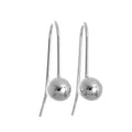 Sterlingsilber 6 mm Einfach Kugel Ohrhänger