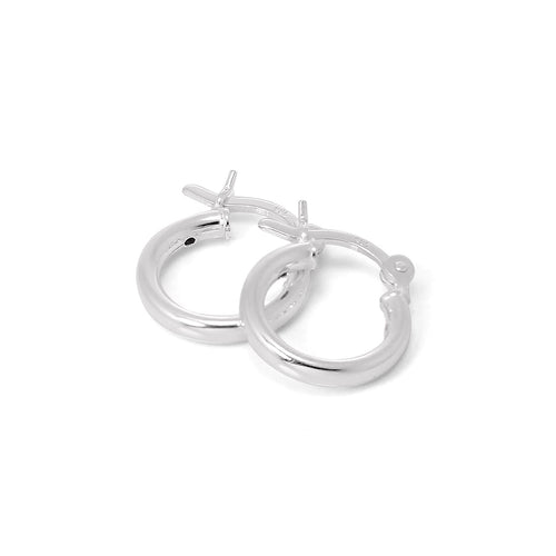 Sterlingsilber 2 mm Ohrringe mit Schlitz 12 mm - 70 mm