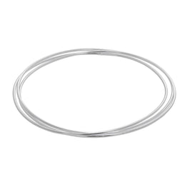 Sterlingsilber Dreifach Stapel Armreif