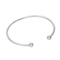 Sterlingsilber Damen Öffnend Torque Armreif