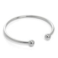 Hohl Sterlingsilber Mädchen Torque Armreif