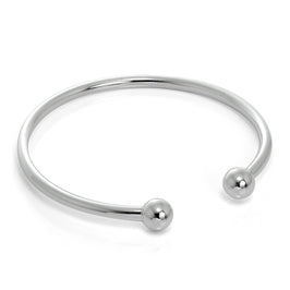 Hohl Sterlingsilber Mädchen Torque Armreif