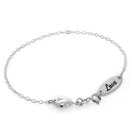 Armband aus Sterlingsilber mit Herz
