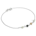 Sterlingsilber Fein Armband mit 3,5 mm Perlen