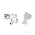 Ohrstecker aus Sterlingsilber mit Musiknoten