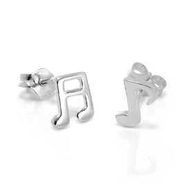 Sterlingsilber Musiknoten Ohrstecker