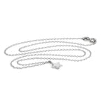 Sterlingsilber Stern Anhänger Halskette an 45,5 cm Kette