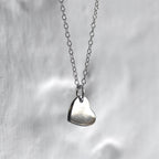 Sterlingsilber Gravierbares Herz 18 Zoll Belcher Kette Halskette