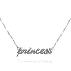 Sterlingsilber Prinzessin Halskette an 40,5 cm Kette