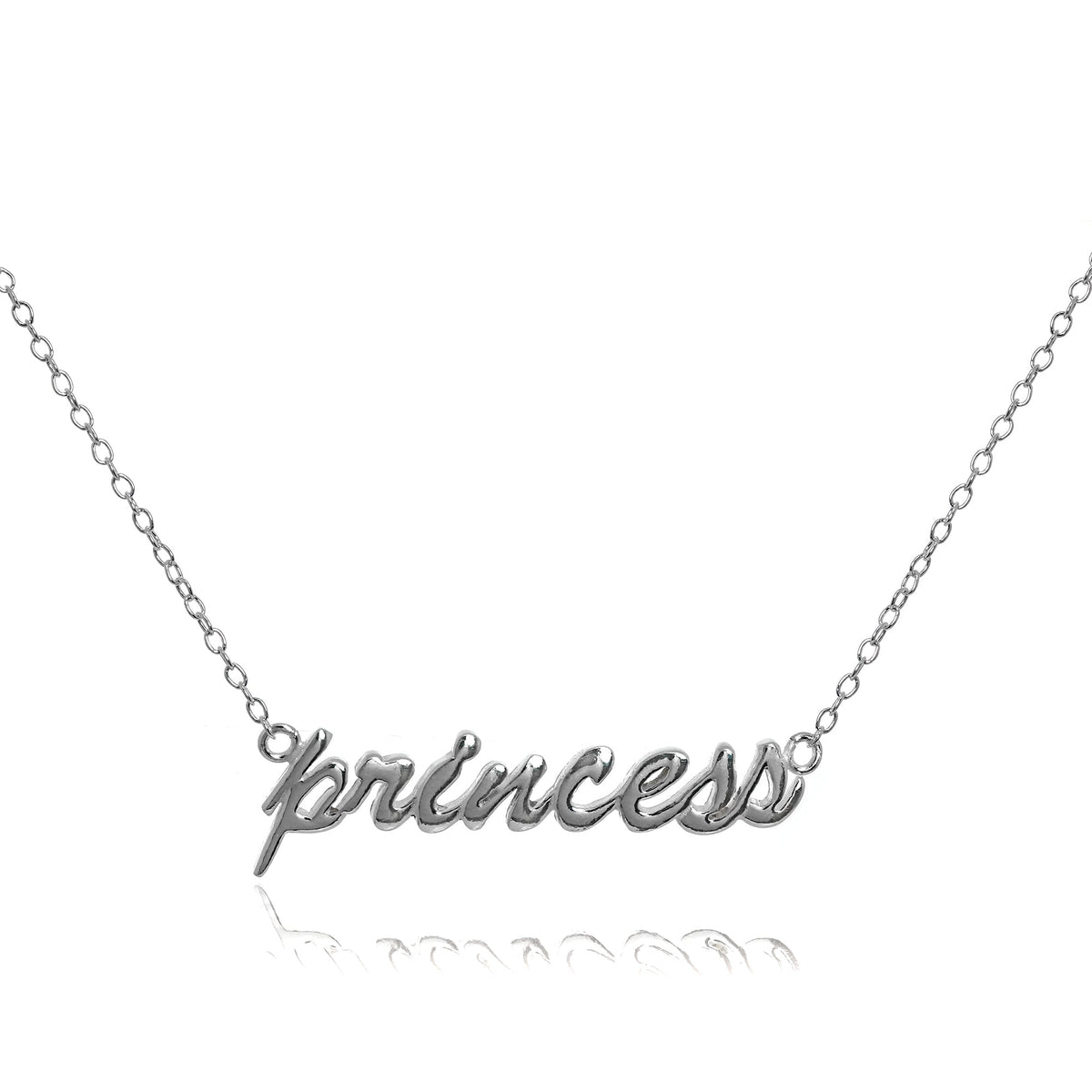 Sterlingsilber Prinzessin Halskette an 40,5 cm Kette