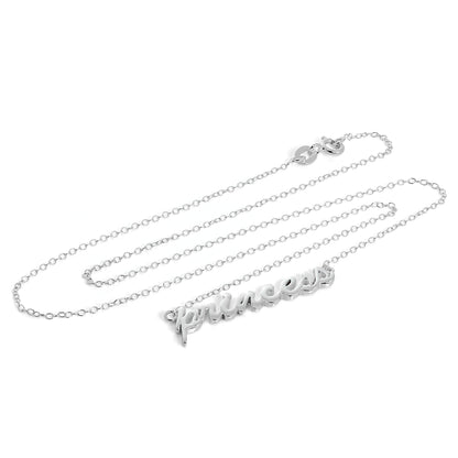 Sterlingsilber Prinzessin Halskette an 40,5cm Kette