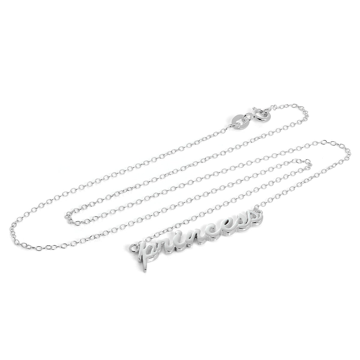 Sterlingsilber Prinzessin Halskette an 40,5 cm Kette