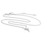 Sterlingsilber Tinker Bell Fee Halskette an 45,5 cm Kette