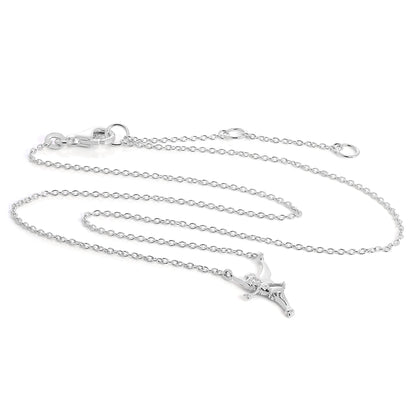 Sterlingsilber Tinker Bell Fee Halskette an 45,5cm Kette