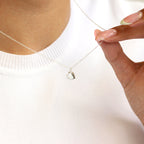 Sterlingsilber 45,5 cm Belcher Kette Herz Halskette mit CZ Kristall