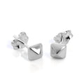 Sterlingsilber Quadrat Pyramide Ohrstecker