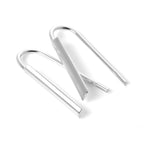 Schlichte Durchzieher-Ohrringe aus Sterlingsilber mit Stab