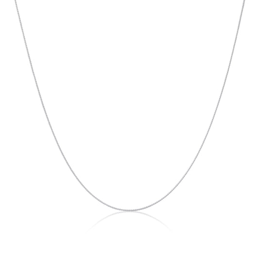 Fein Sterlingsilber Fuchsschwanz Kette Halskette 14 - 71cm