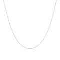 Feine Halskette aus Sterlingsilber mit Fuchsschwanzkette 14–28 Zoll