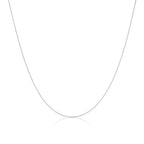 Feine Halskette aus Sterlingsilber mit Fuchsschwanzkette 14–28 Zoll