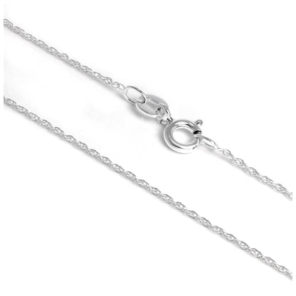 Halskette aus feinem Sterlingsilber mit Prince-of-Wales-Kette 14–28 Zoll