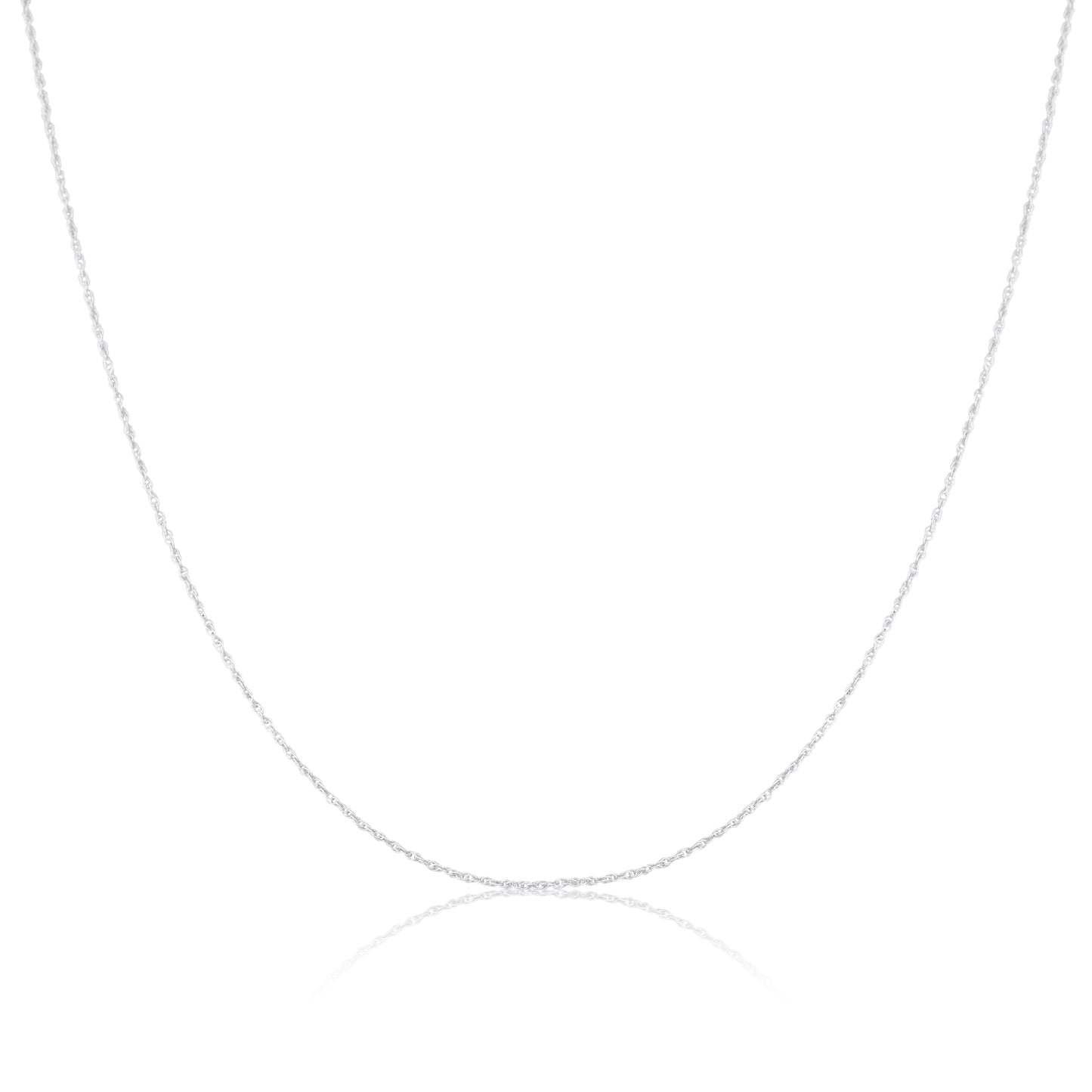 Halskette aus feinem Sterlingsilber mit Prince-of-Wales-Kette 14–28 Zoll