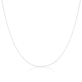 Halskette aus feinem Sterlingsilber mit Prince-of-Wales-Kette 14–28 Zoll