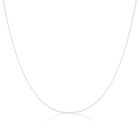 Halskette aus feinem Sterlingsilber mit Prince-of-Wales-Kette 14–28 Zoll